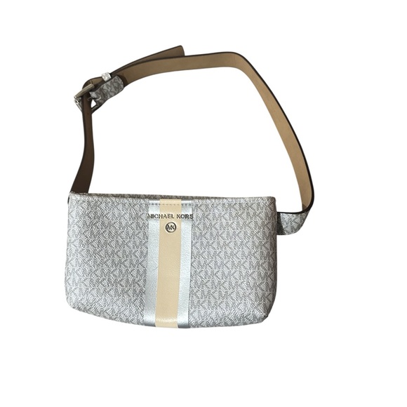 Michael Kors Gray and Gold Shoulder Bag - Picture 1 of 6